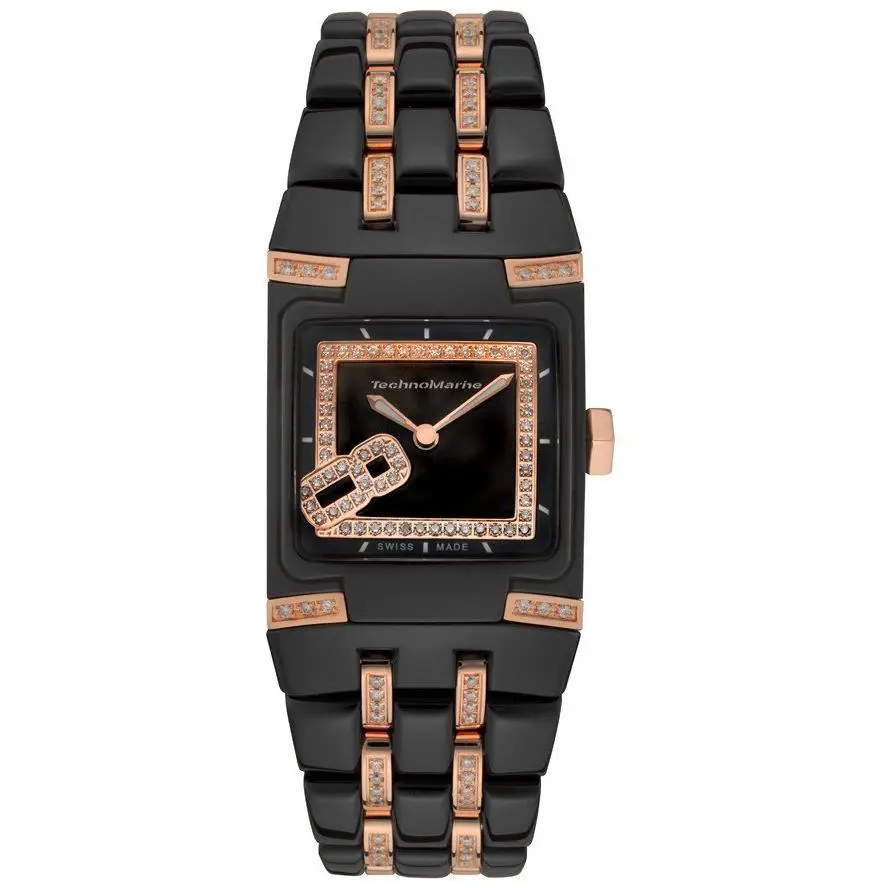 Technomarine Women`s 308003 Blacksnow Mini Diamond Watch