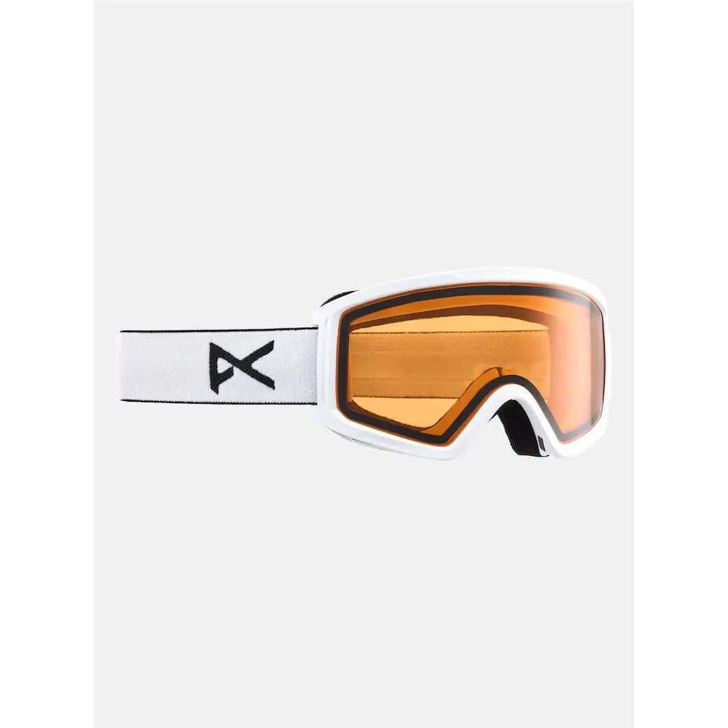 Tracker 2.0 Snow Goggles White Frame Amber Lens by Anon