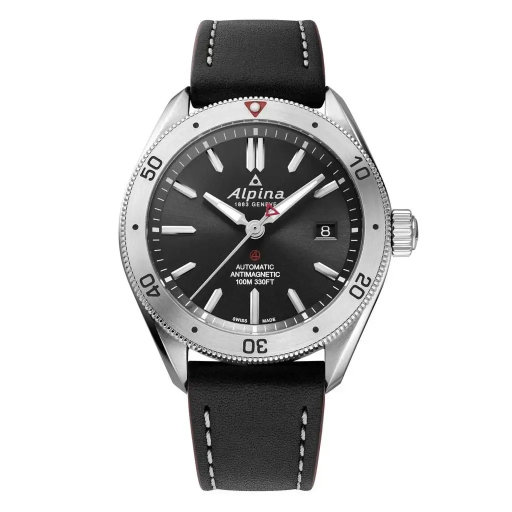 Alpiner 4 Black Stainless 44mm Men`s Automatic Watch AL-525B4AQ6 / by Alpina