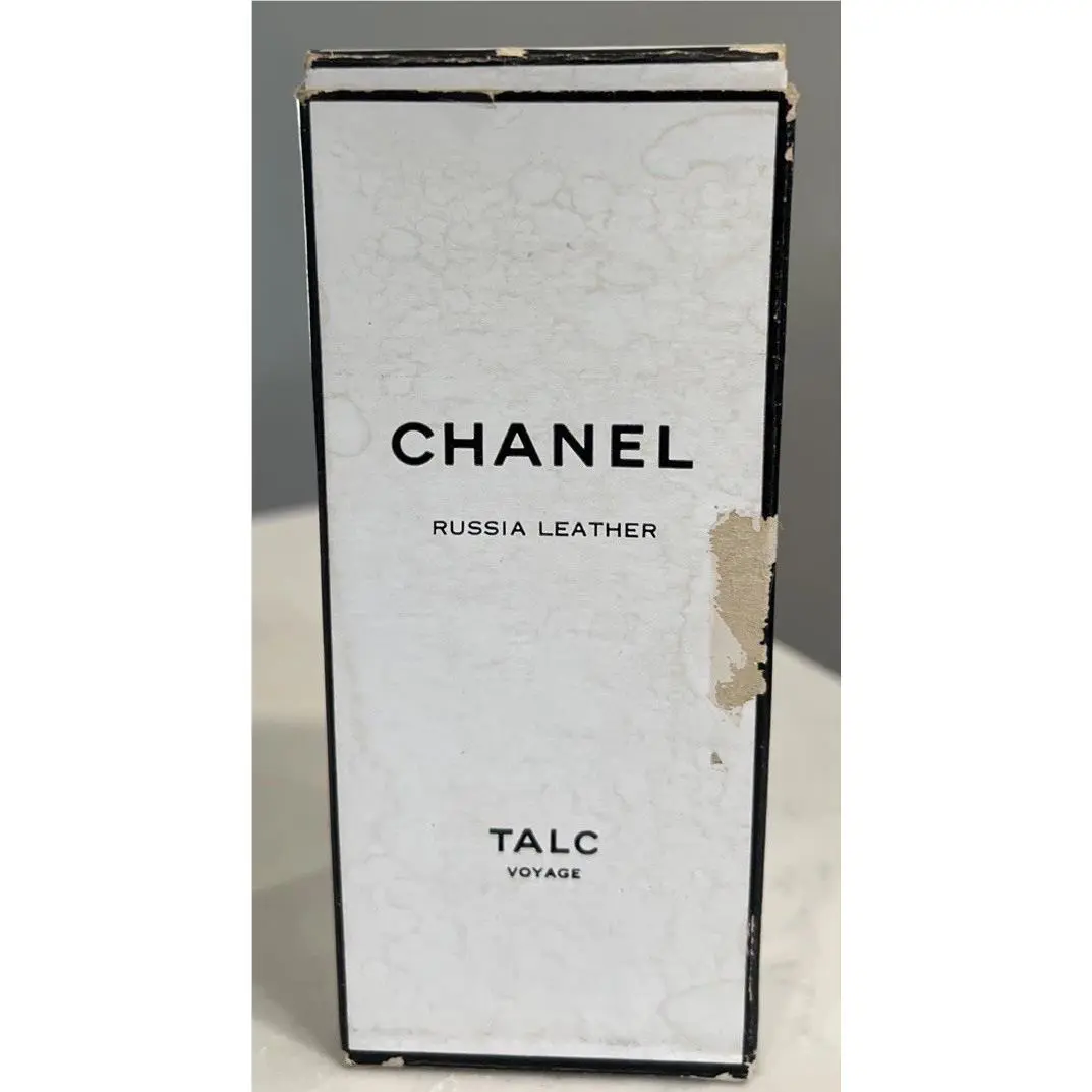 Vintage Chanel Russia Leather Talc Voyage Cuir de Russie Talc 4oz Full