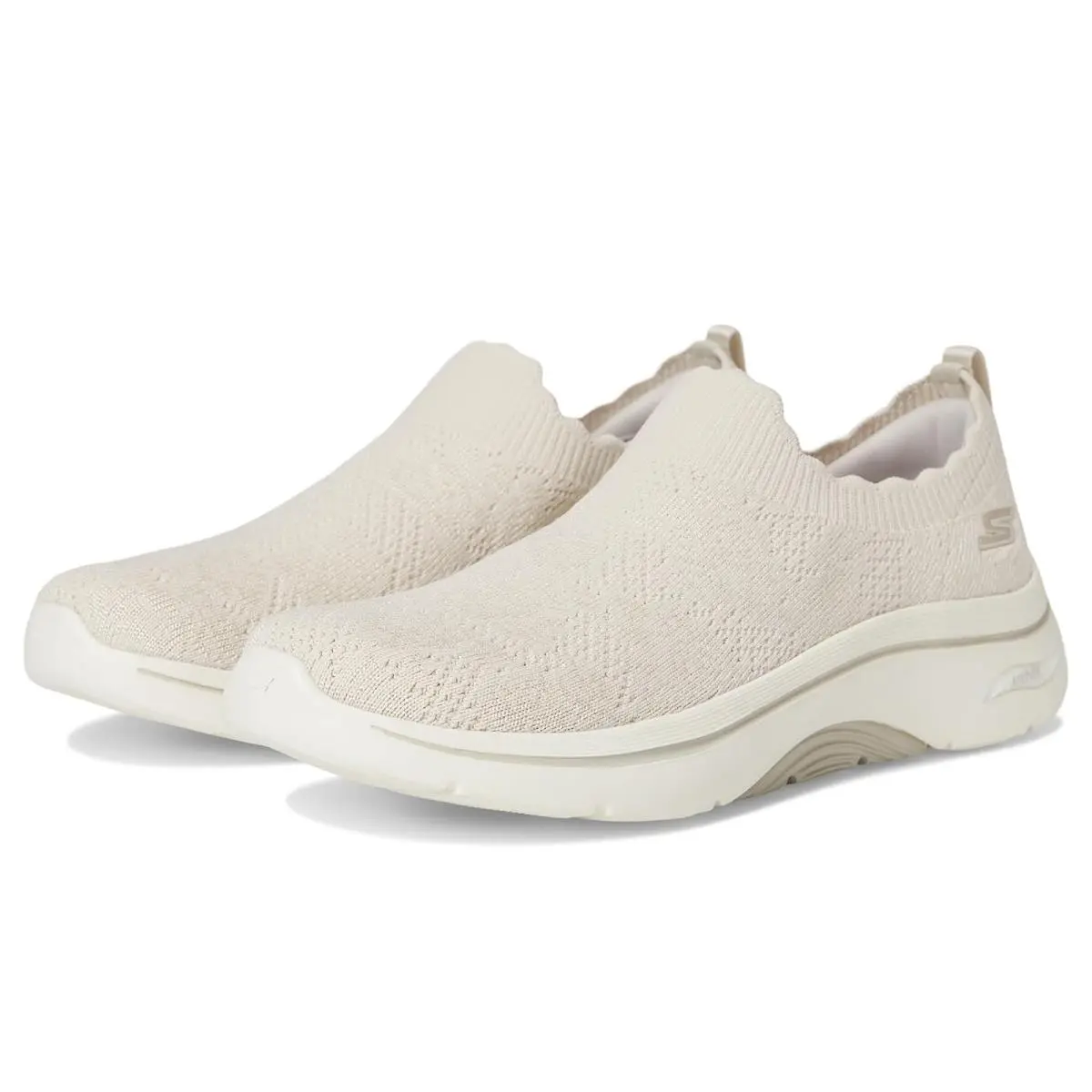 Woman`s Shoes  Performance Go Walk Arch Fit 2.0 Rosa Linda Natural by Skechers