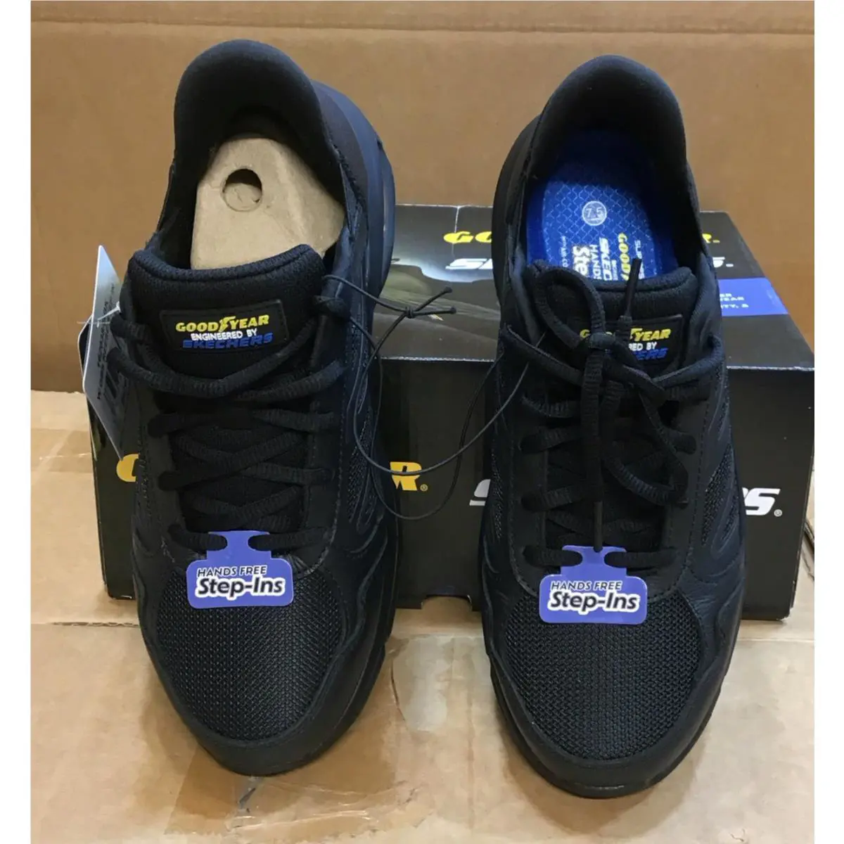 Skechers shoes - Goodyear Skechers Step Ins - Goodyear Step Ins - Black 9