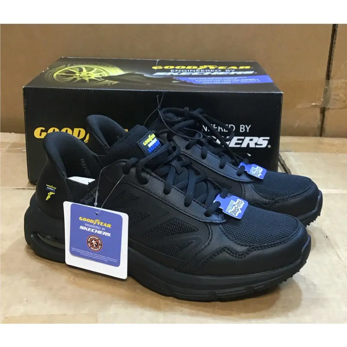 Skechers shoes - Goodyear Skechers Step Ins - Goodyear Step Ins - Black 10