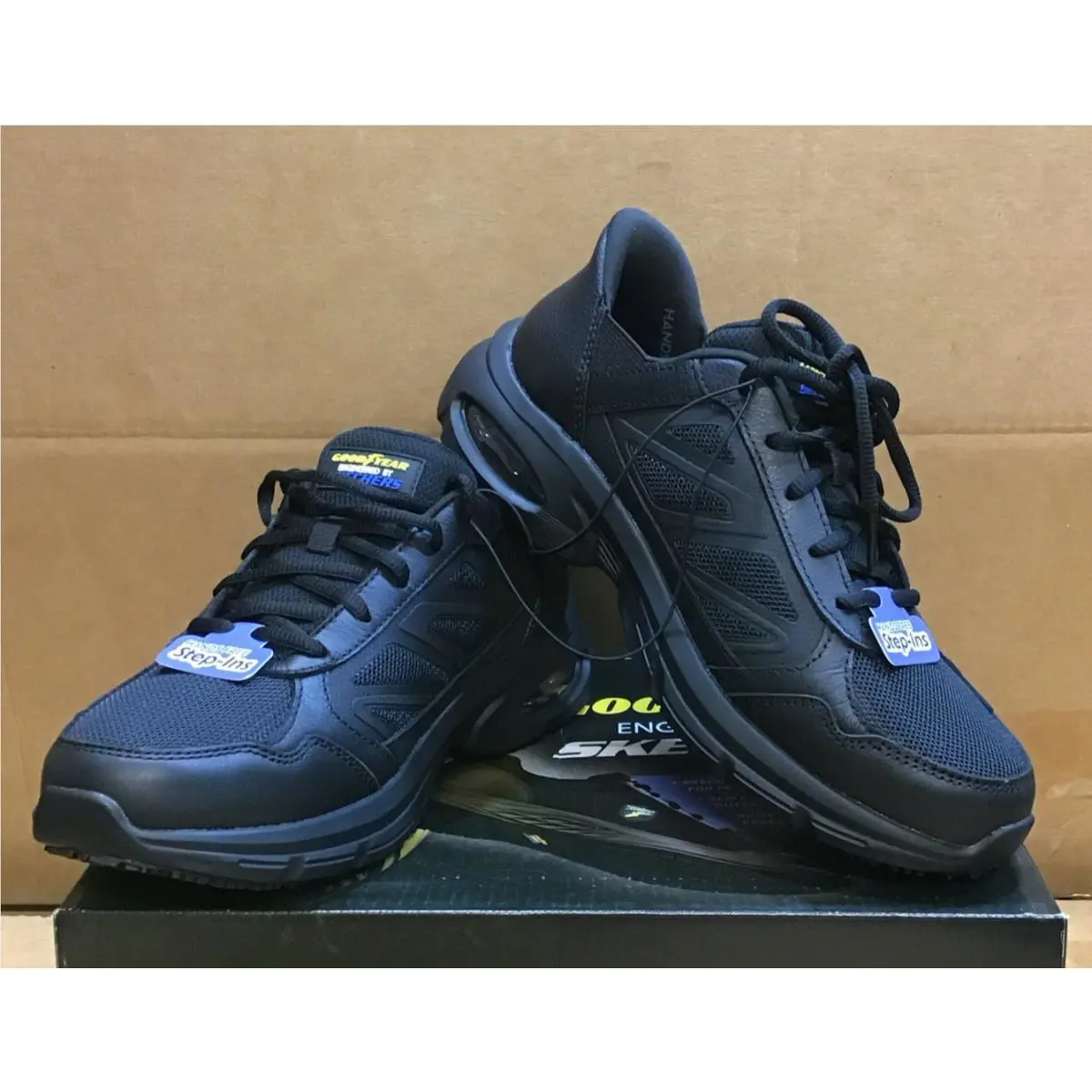 Skechers shoes - Goodyear Skechers Step Ins - Goodyear Step Ins - Black 7