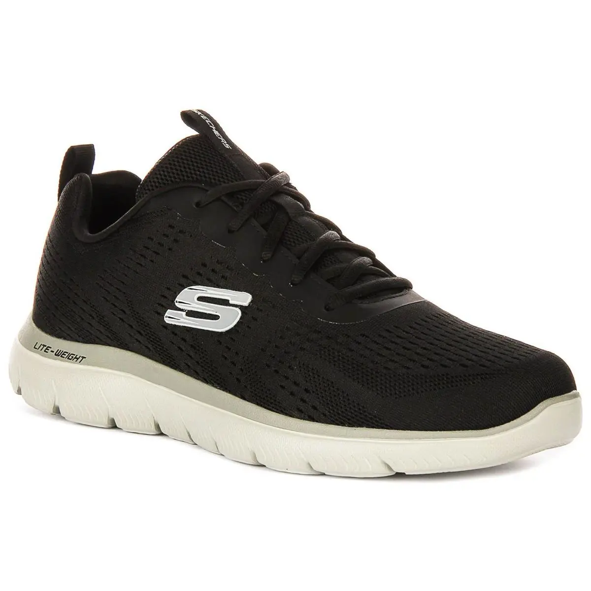 Skechers Summits Torre Design Vegan Comfort Mens Sneakers In Black US 8 - 13 - Black