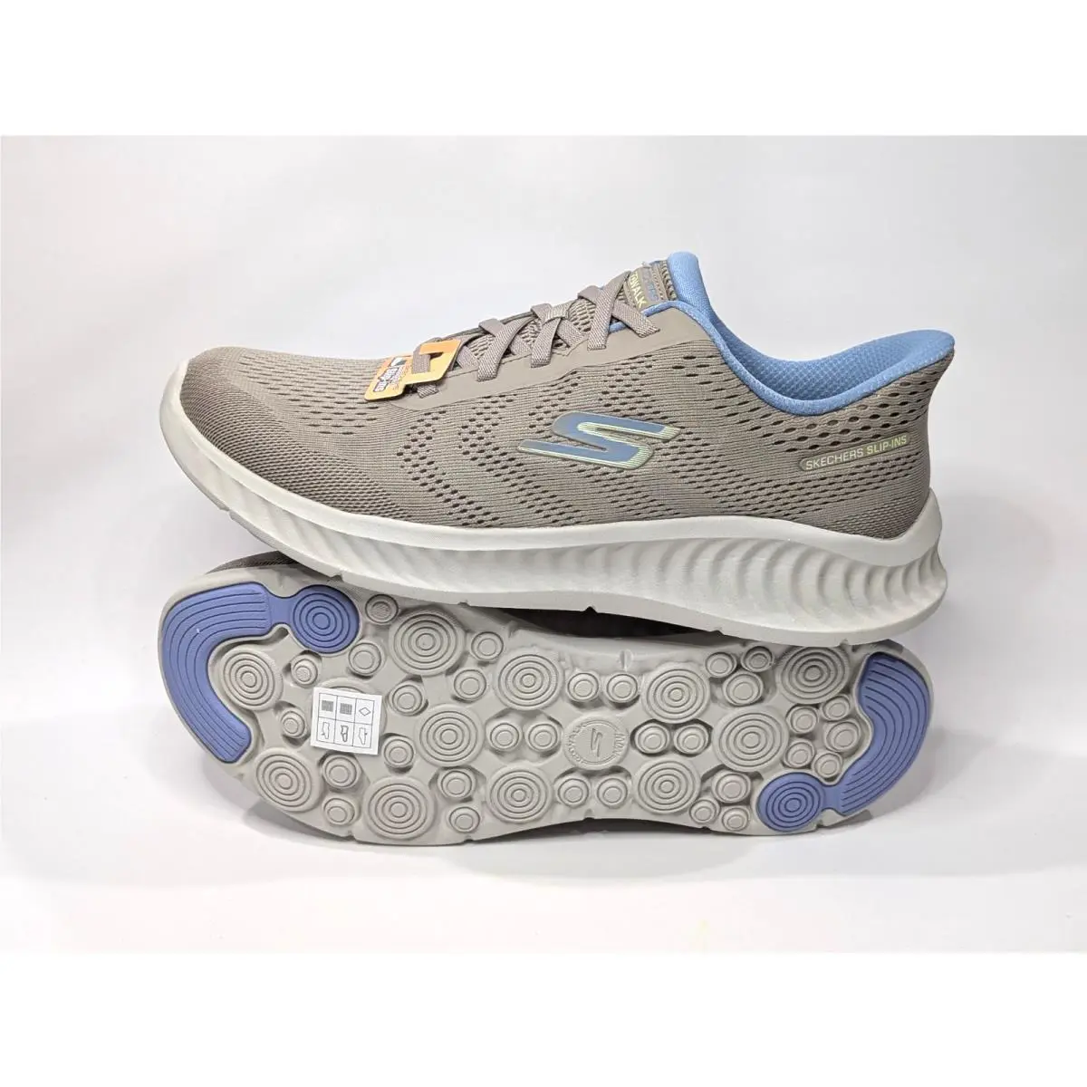 Skechers shoes - SKECHERS Go Walk Now Khloe - 125643/TPBL - Taupe/Blue 2