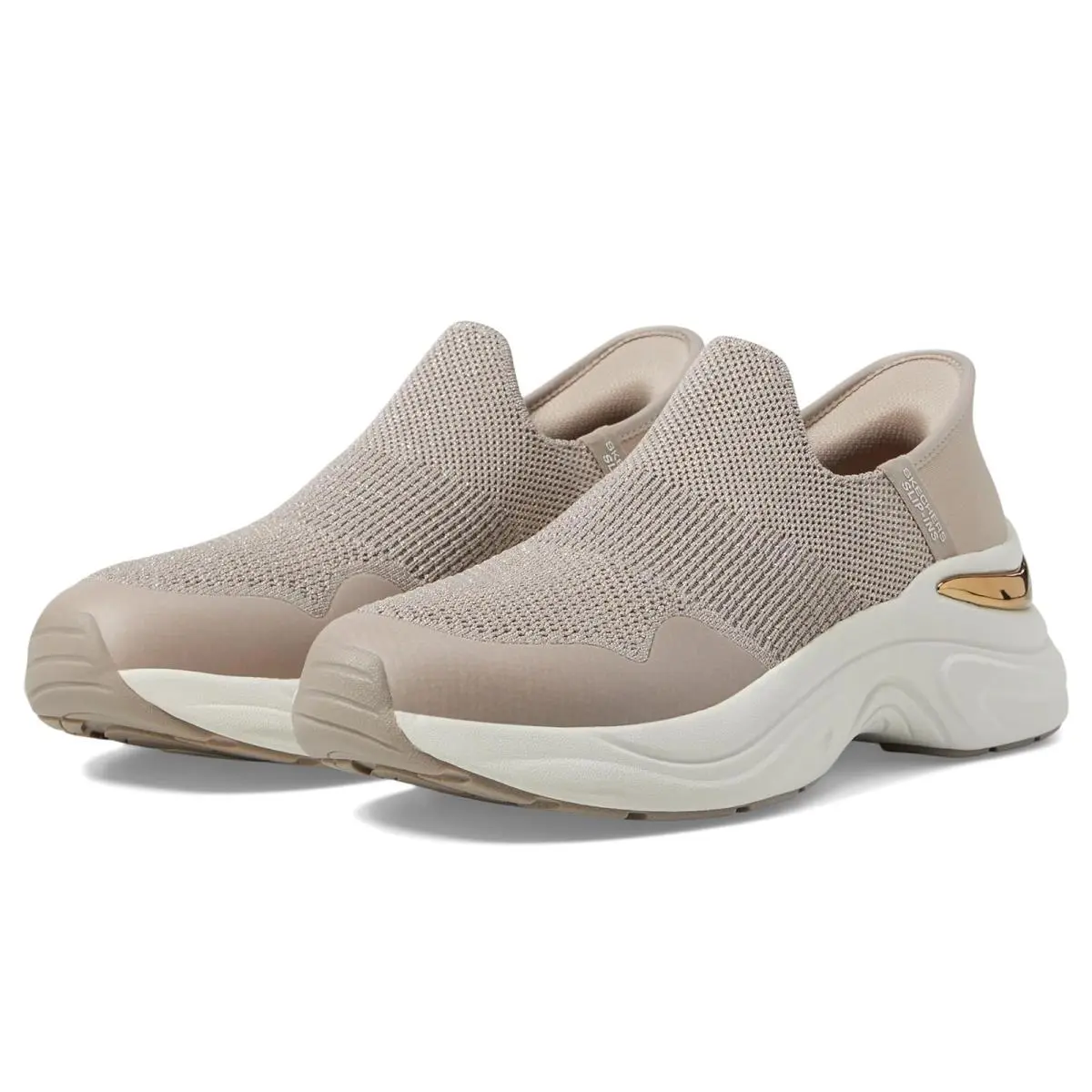 Skechers shoes - Taupe/Gold 5