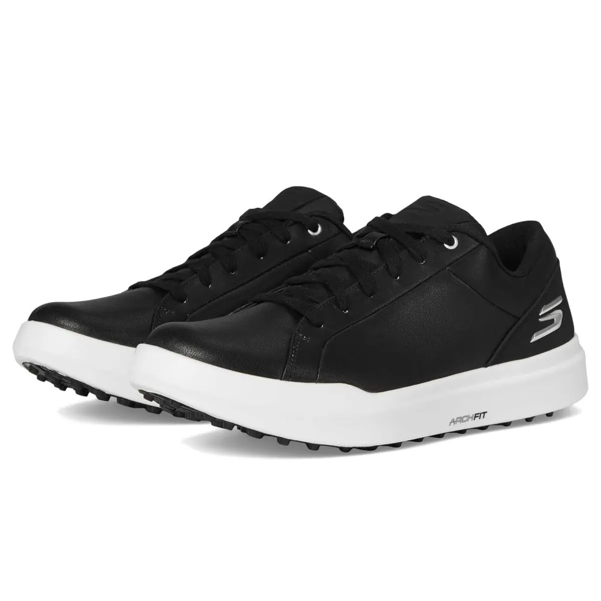 Man`s Shoes Skechers GO Golf Drive 6 Relaxed Fit Spikeless Golf Shoe - Black/White