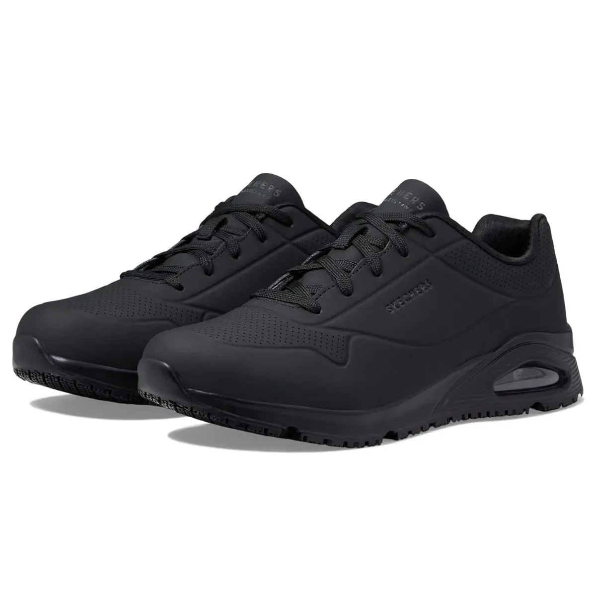 Man`s Sneakers Athletic Shoes Skechers Work Uno SR - Sutal - Black