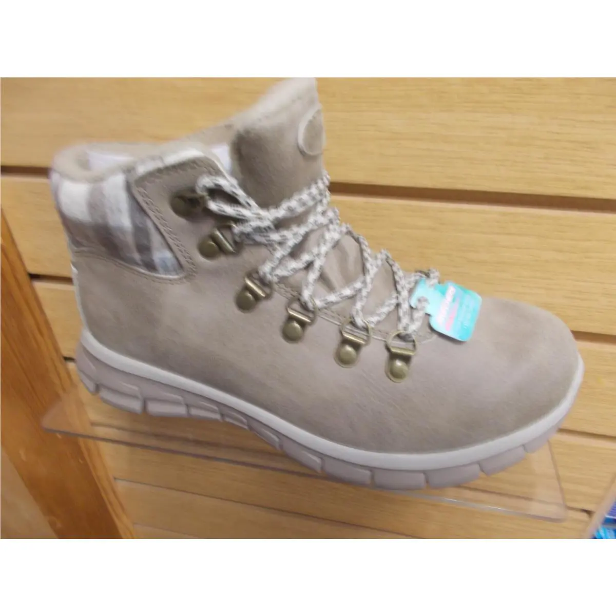 Skechers shoes - SKECHERS SYNERGY PLAID MOOD - SYNERGY PLAID MOOD - 167939 - TAUPE, Manufacturer: TAUPE 0