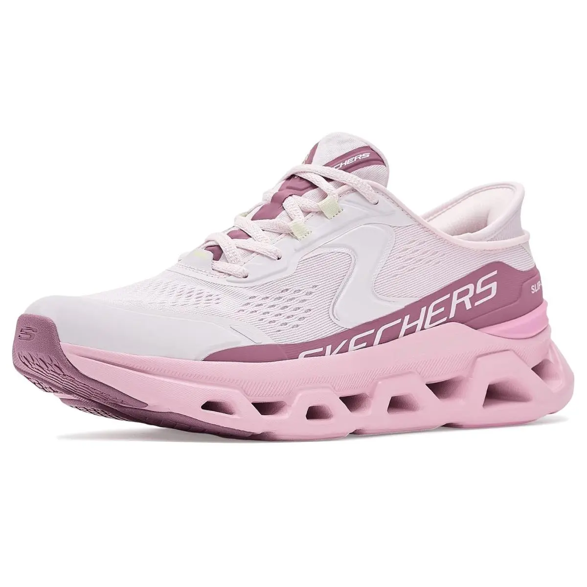 Woman`s Shoes  Glide Step Altus Hands Free Slip Ins Light Pink by Skechers