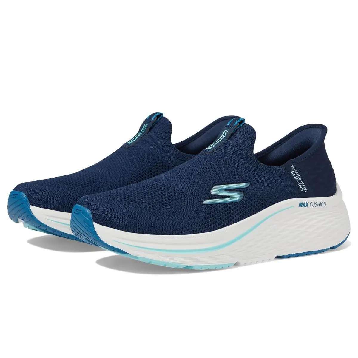 Woman`s Shoes  Max Cushioning Elite 2.0 Eternal Hands Free Slip-ins Navy/Blue by Skechers