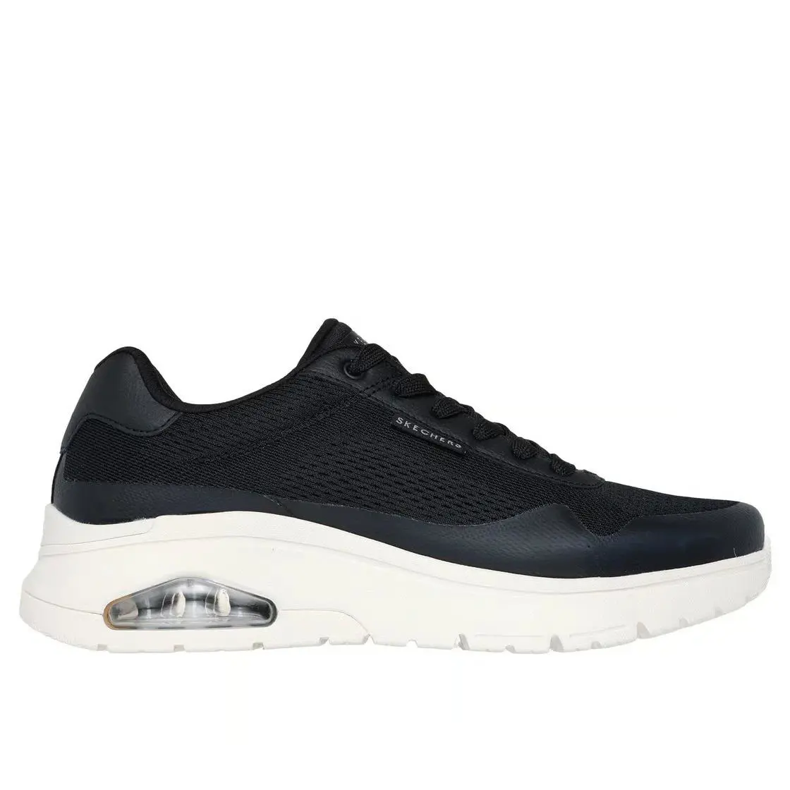 Skechers shoes - Uno Flex - Spring On Air - 183310 BLK - Black/White 0
