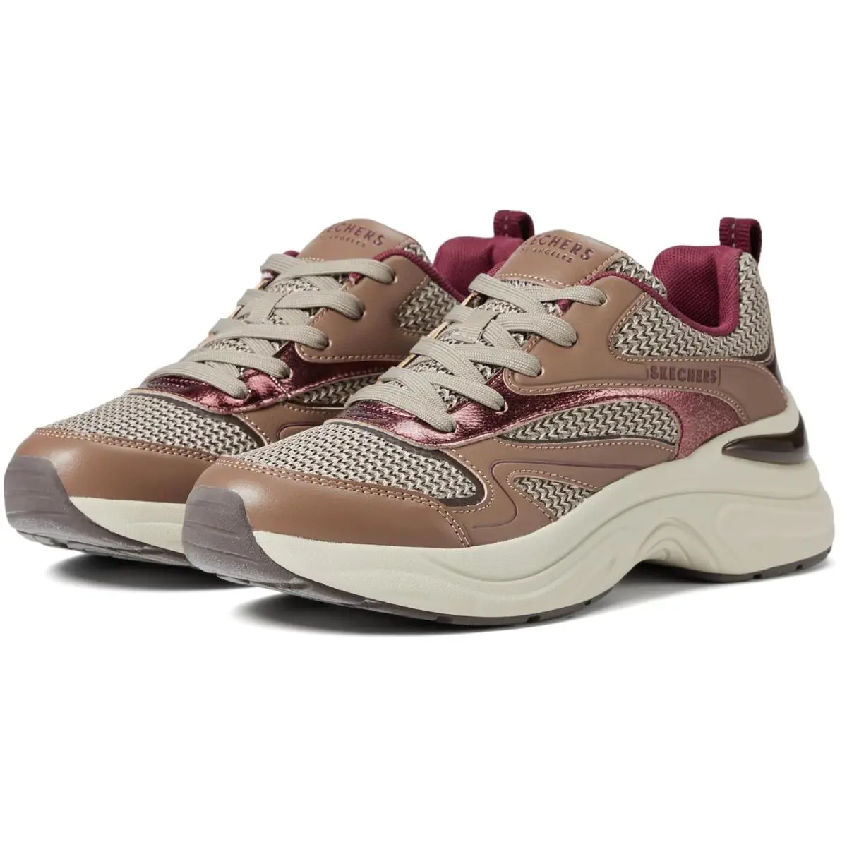 Skechers shoes - Brown/Dark Rose 5