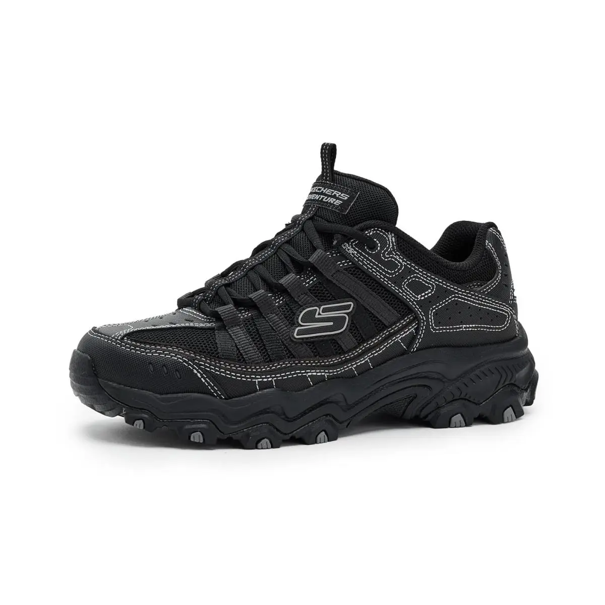 Man`s Sneakers Athletic Shoes Skechers Afterburn Legacy - Black/Black