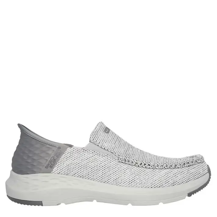Skechers Parson-mox Men`s Slip Ins Slip Ons Memory Foam Shoes Sneakers - White