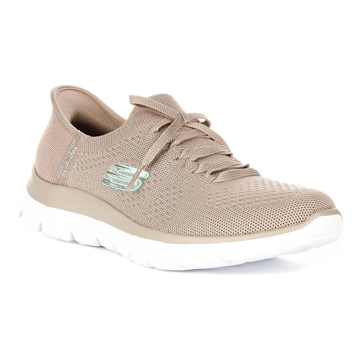 Skechers Summits Daily Vegan Knit Mesh Womens Sneakers In Taupe US 6 - 11 - Taupe
