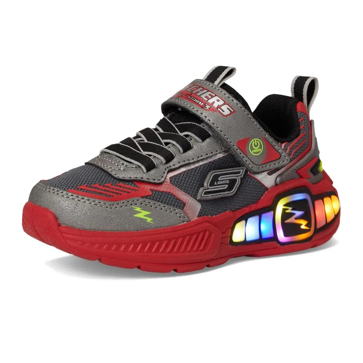 Skechers shoes - Gunmetal/Red 4