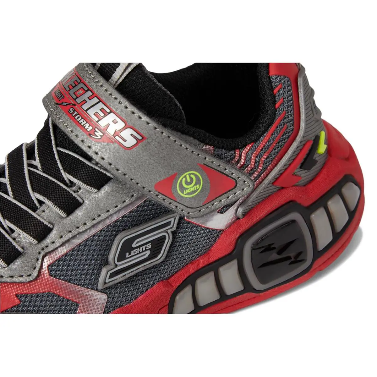 Skechers shoes - Gunmetal/Red 4