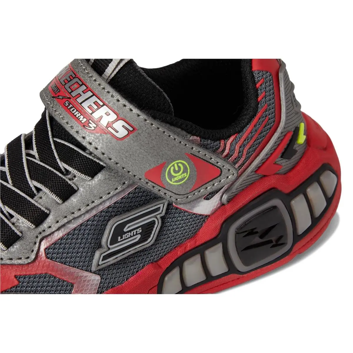Skechers shoes - Gunmetal/Red 5