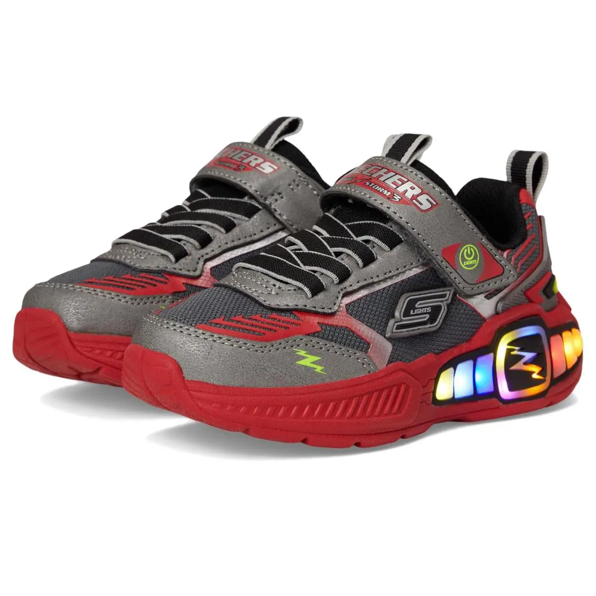 Skechers shoes - Gunmetal/Red 6