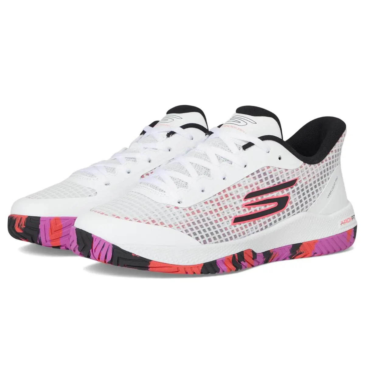Man`s Sneakers Athletic Shoes Skechers Pickleball Viper Court Pro Sneaker - White/Pink