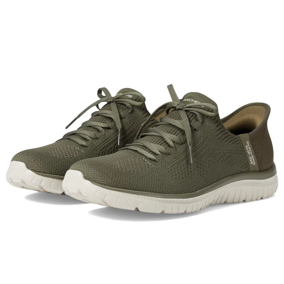 Woman`s Shoes Skechers Virtue - Divinity Hands Free Slip-ins - Olive