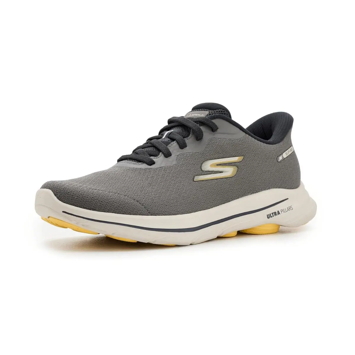 Man`s Shoes  Performance Go Walk 8 Pelayo Hands Free Slip Taupe by Skechers