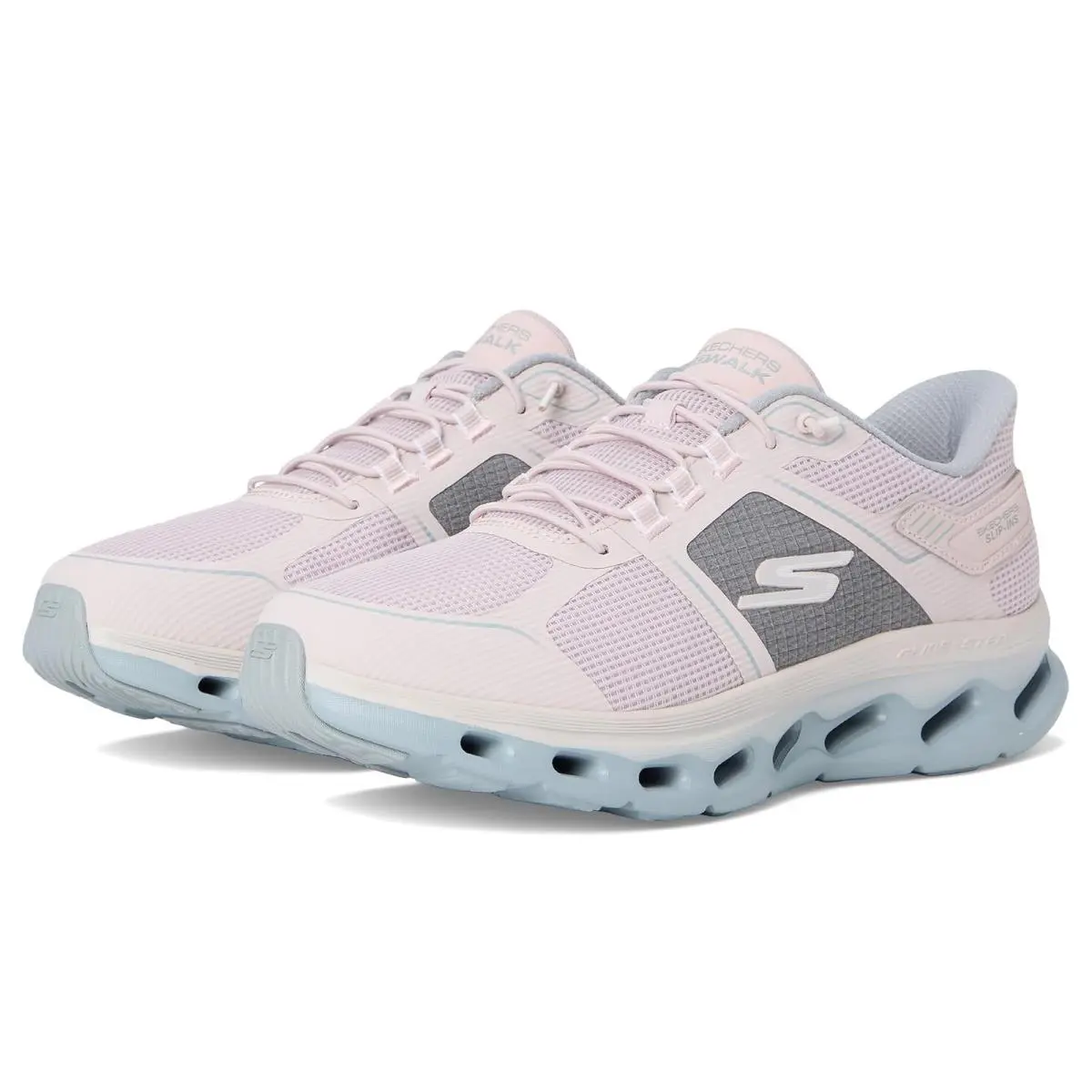 Woman`s  Performance Go Walk Glide Step 2.0 Elektra Hands Free Slip-ins Light Pink by Skechers