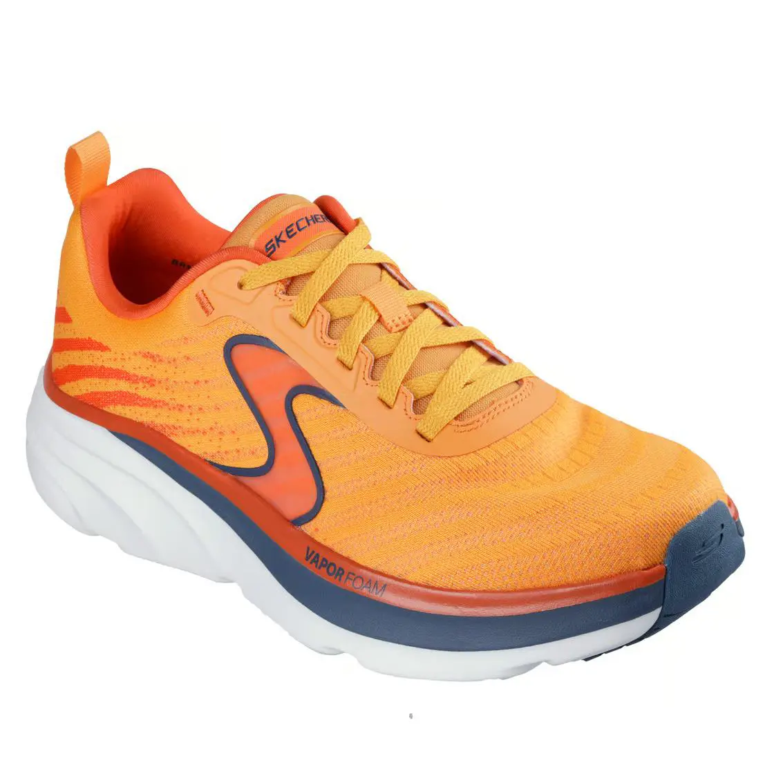 Man Skechers Relaxed Fit D`lux Vapor-gallor Sneaker Shoe 233062 Orange/navy