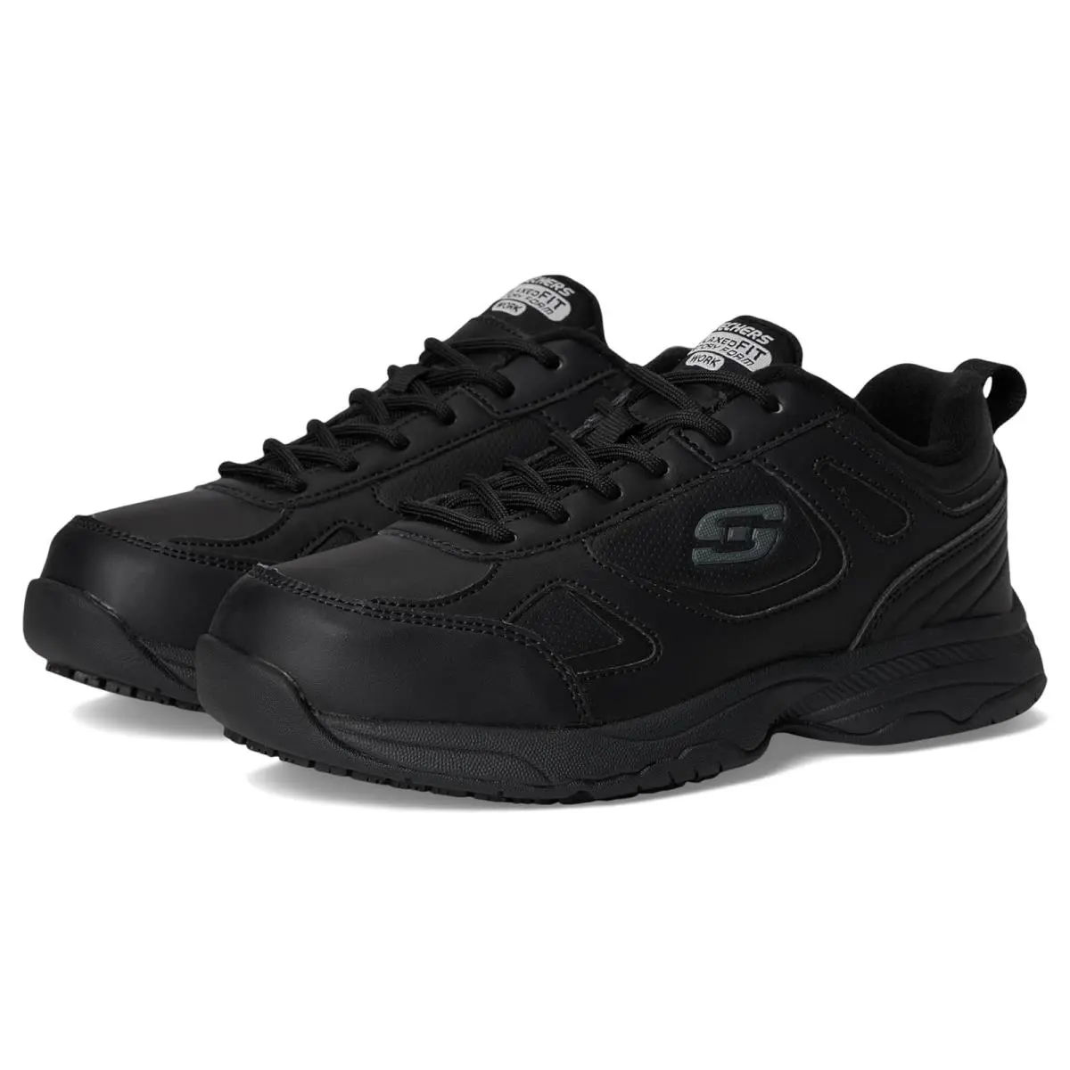 Skechers shoes - Black Synthetic/Leather 6