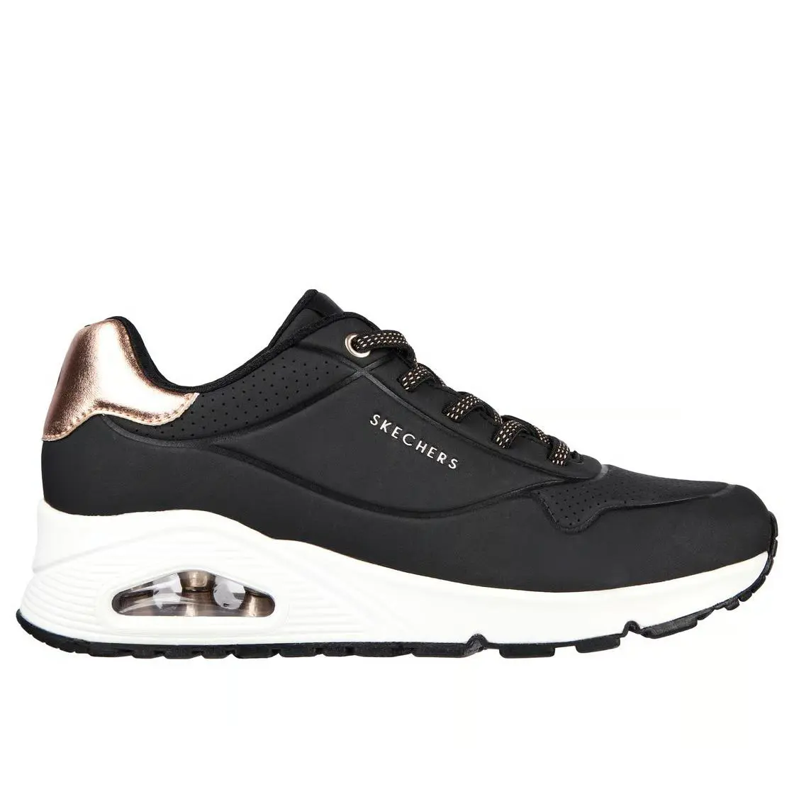 Skechers shoes - Uno - Shimmer Away - Uno Shimmer Away - 155196 BLK - Black/White 0