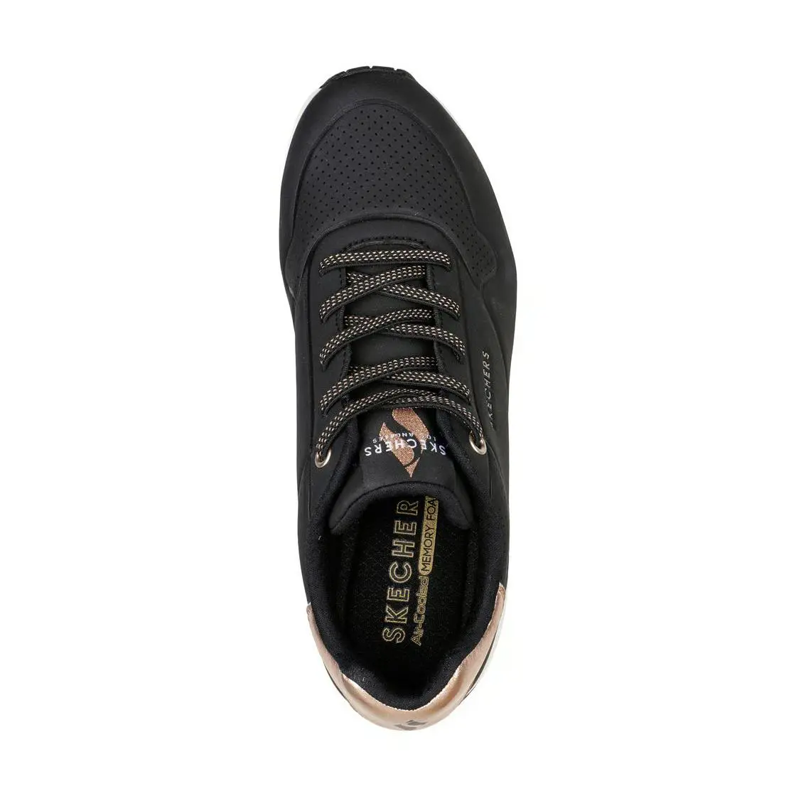 Skechers shoes - Uno - Shimmer Away - Uno Shimmer Away - 155196 BLK - Black/White 3