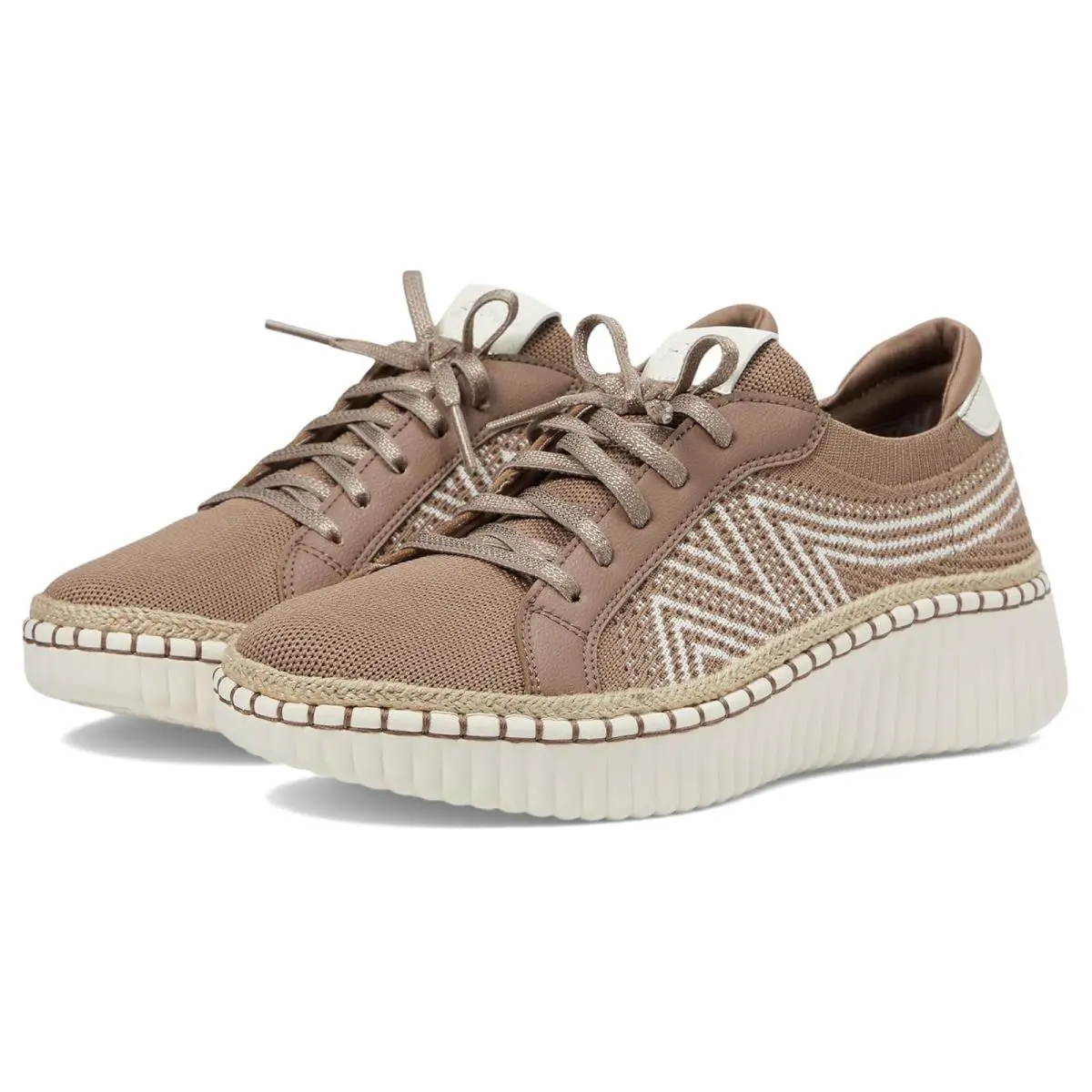 Woman`s Sneakers Athletic Shoes Skechers Wilshire Blvd - Bellevue - Mocha