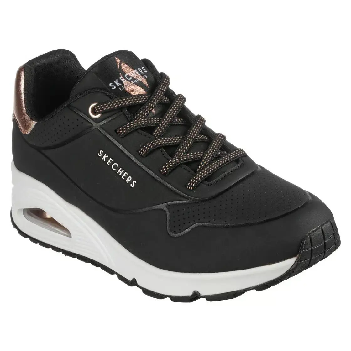 Skechers shoes - Uno - Shimmer Away - Uno Shimmer Away - 155196 BLK - Black/White 0