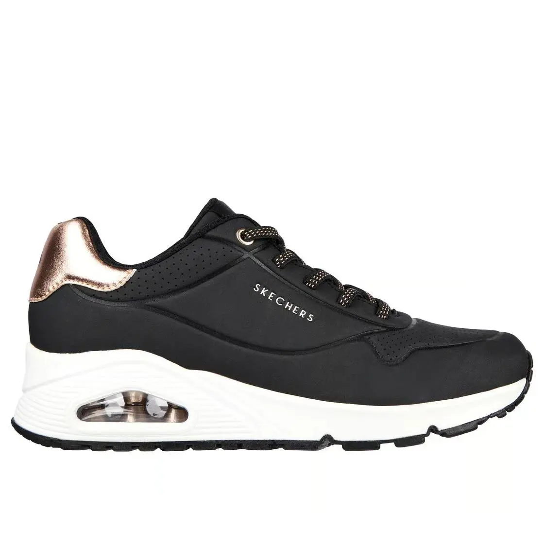 Skechers shoes - Uno - Shimmer Away - Uno Shimmer Away - 155196 BLK - Black/White 1
