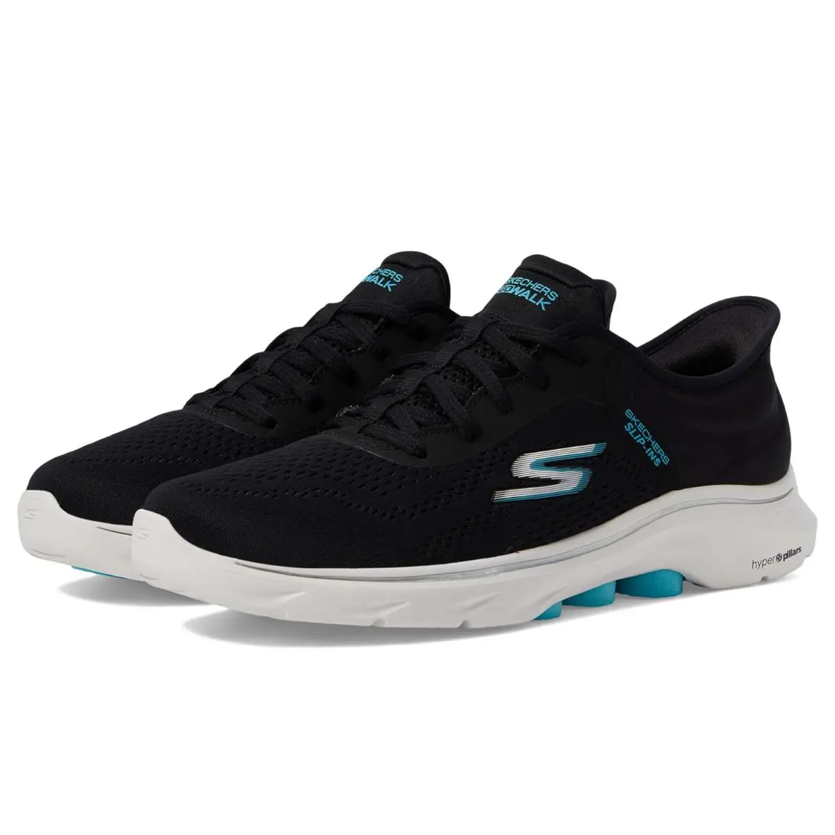 Skechers shoes - Black/Aqua 5