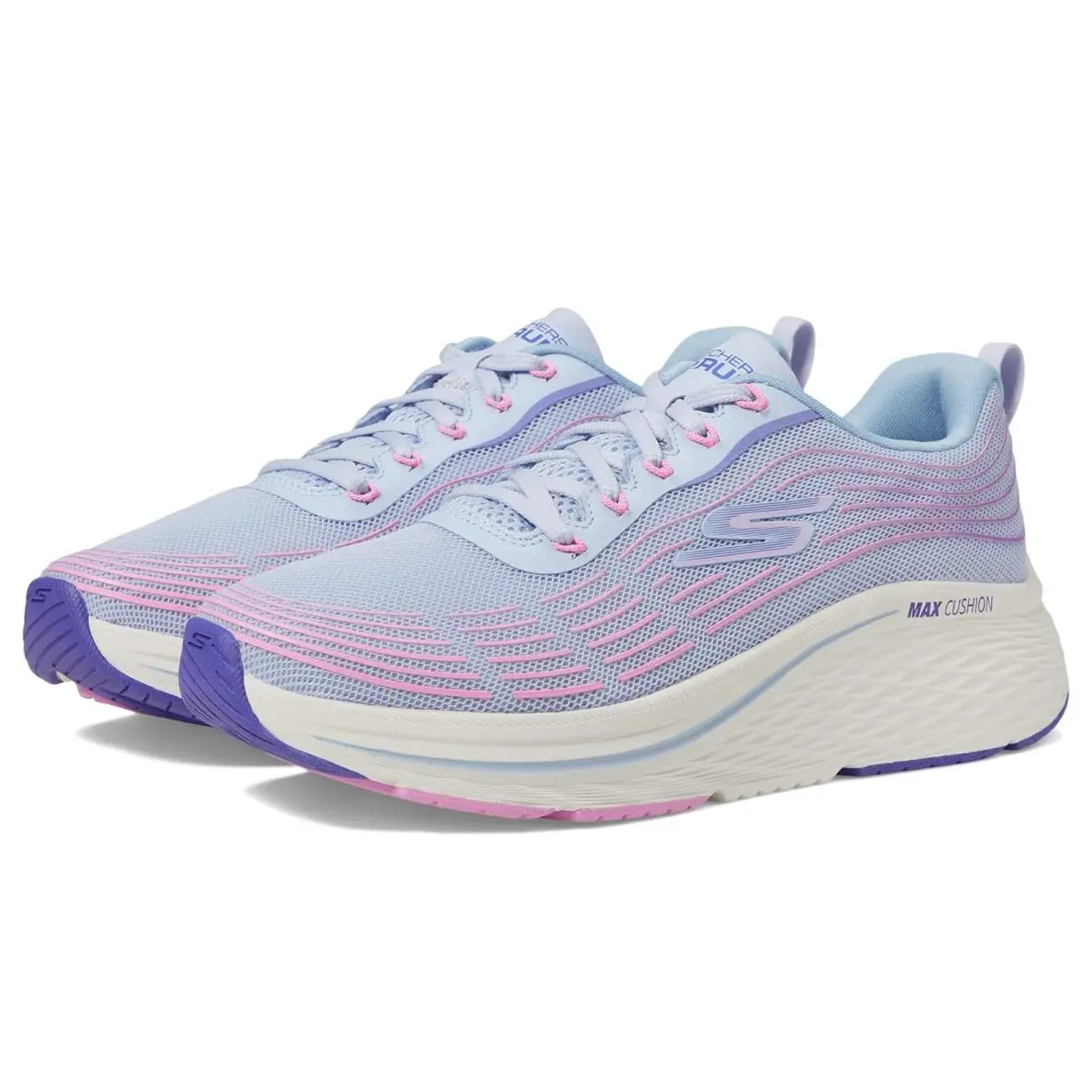 Woman`s Sneakers Athletic Shoes  Max Cushioning Elite 2.0 Light Blue/Pink by Skechers