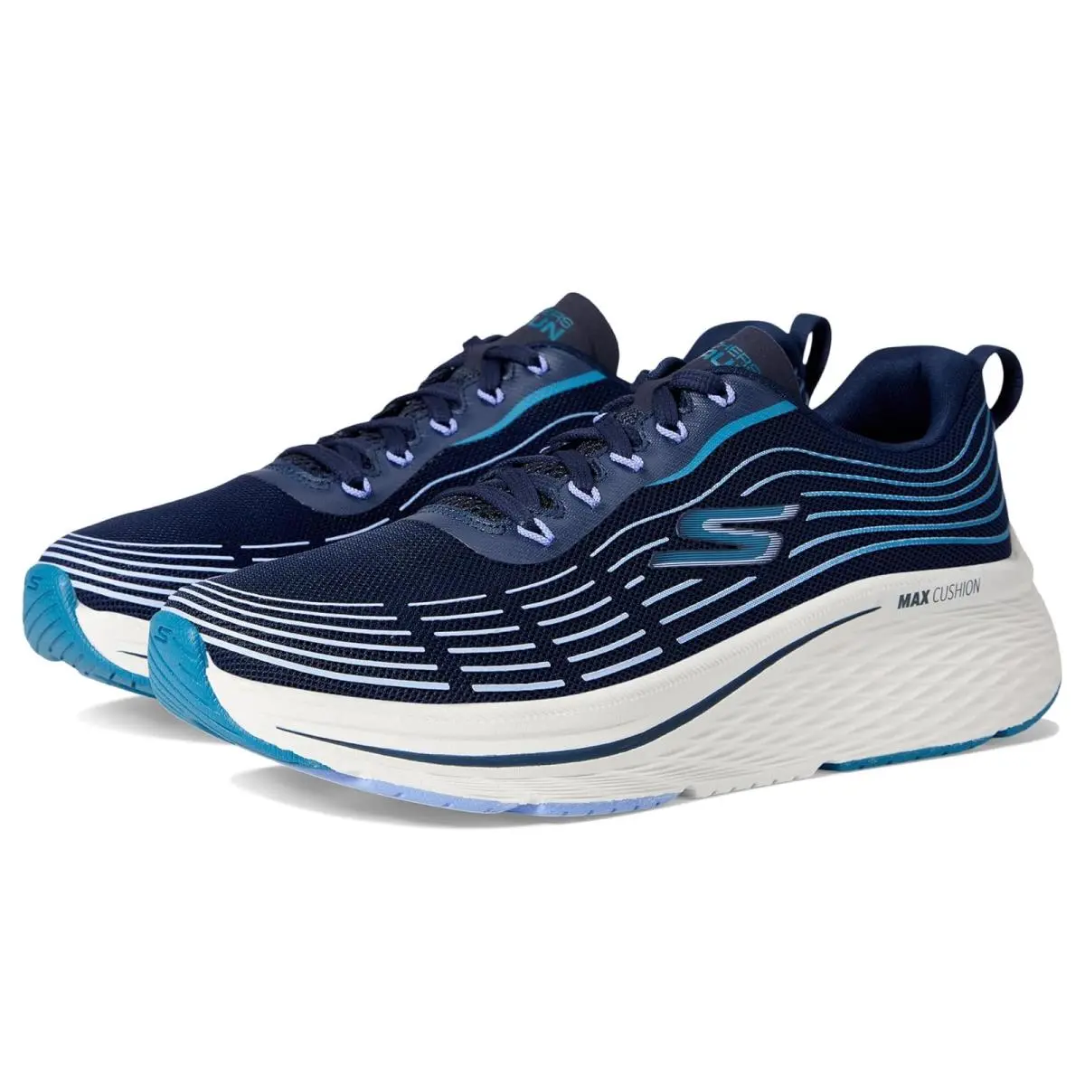 Woman`s Sneakers Athletic Shoes  Max Cushioning Elite 2.0 Navy/Teal by Skechers