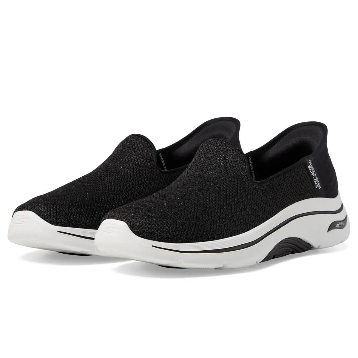 Woman`s  Performance Go Walk Arch Fit 2.0 Delara Hands Free Slip-ins Black/White by Skechers