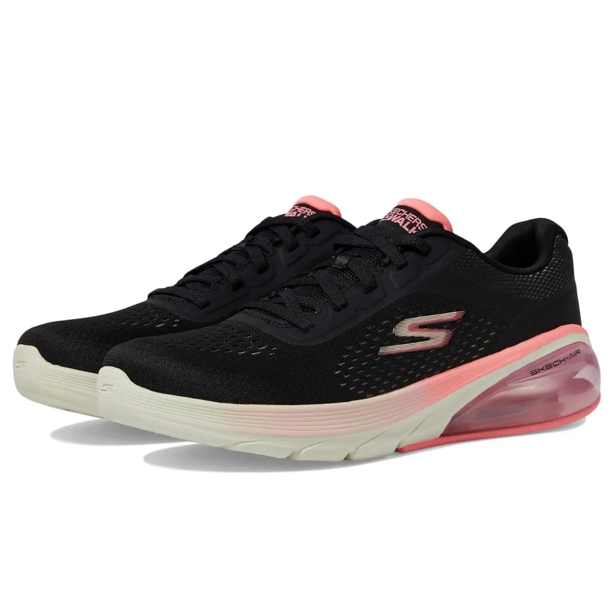 Woman`s Sneakers Athletic Shoes Skechers Performance Go Walk Air 3.0 - Black/Pink