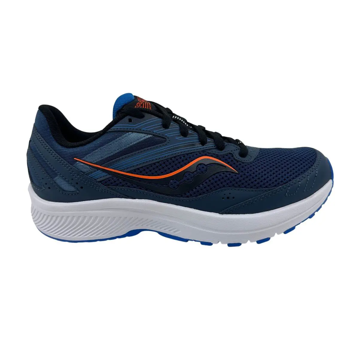 Saucony Cohesion 15 Space Blue Fire Mens Athletic Sneaker - Blue, Manufacturer: Space Blue Fire