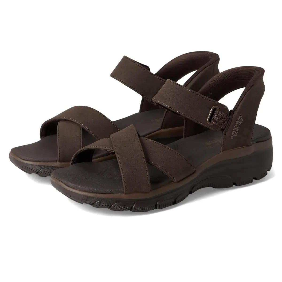 Woman`s Sandals  Easy Going - Somewhere Sunny Chocolate by Skechers