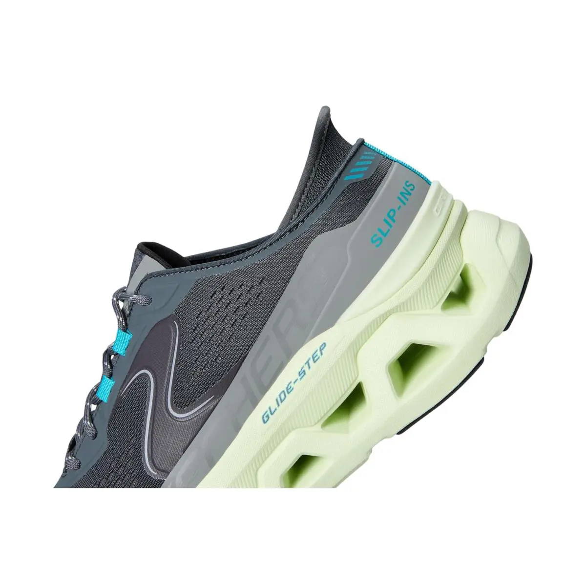 Skechers shoes - Charcoal/Lime 4