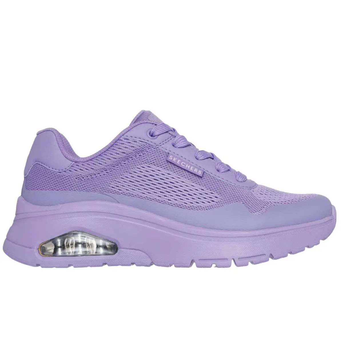 Skechers Women`s 177794 Uno Flex Spring On Air Purple Casual Shoes - Purple, Exterior: Purple