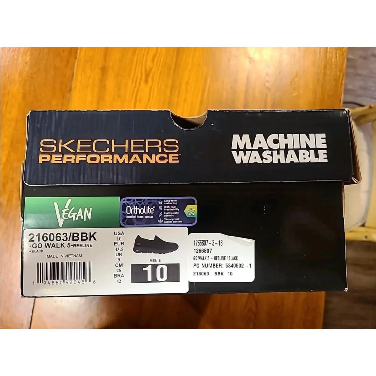Skechers shoes - Skechers Go Walk Hands Free - 216324 - Black 5