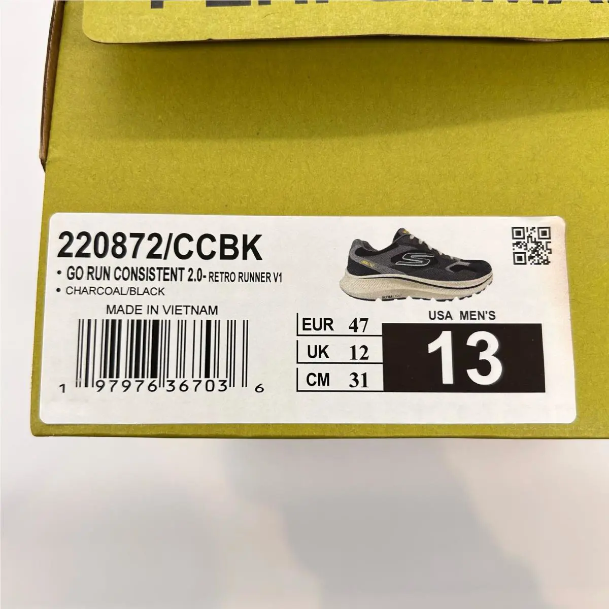 Skechers shoes - Skechers GOrun Consistent 2.0 Retro Runner V1 - Gray 7