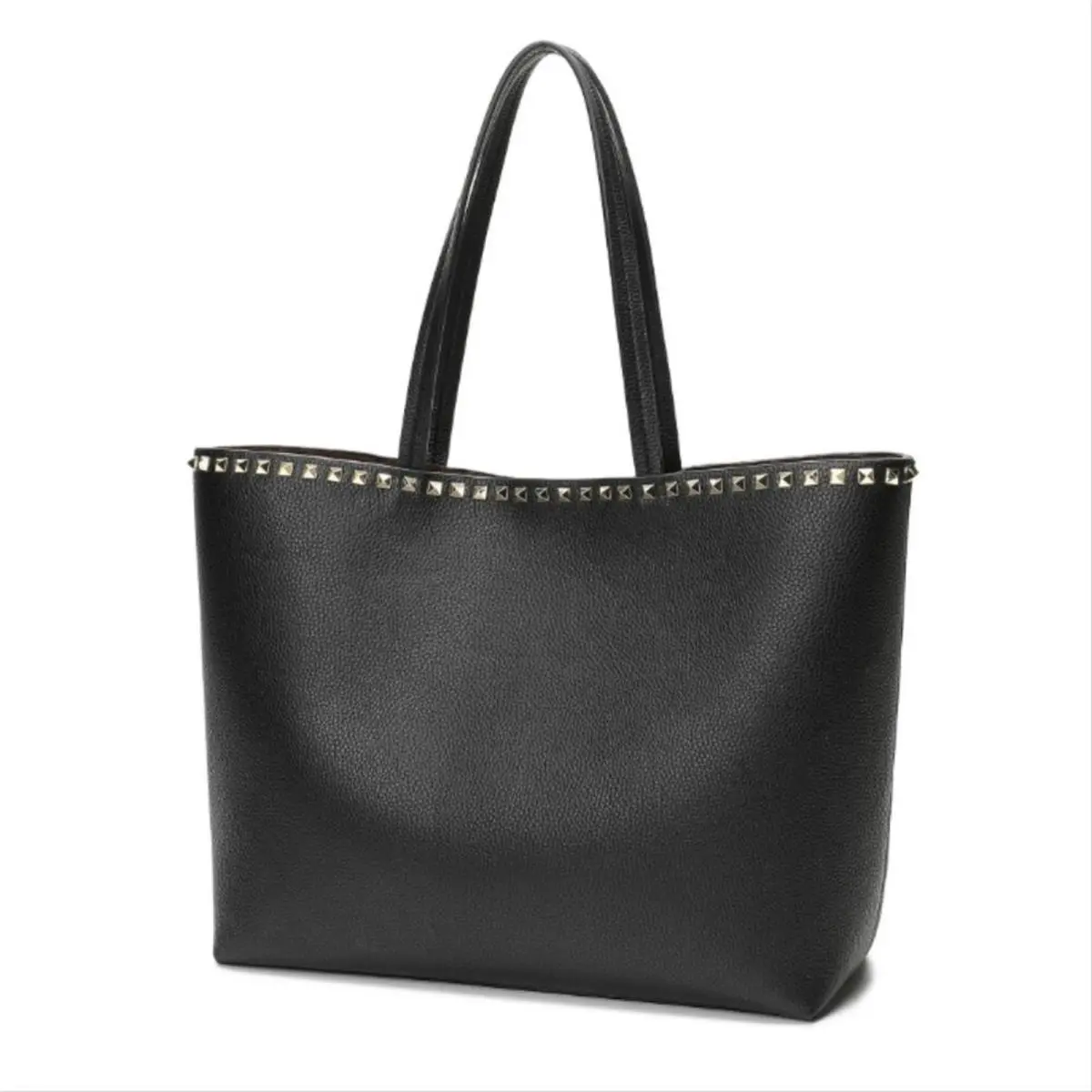 Tiffany Fred Paris Top-grain Leather Tote OS - Black