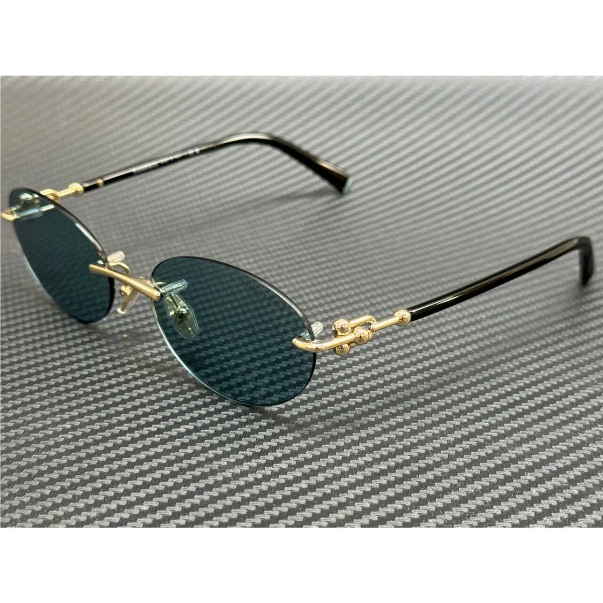 Tiffany TF3104D 602180 Pale Gold Blue Women`s 56 mm Sunglasses