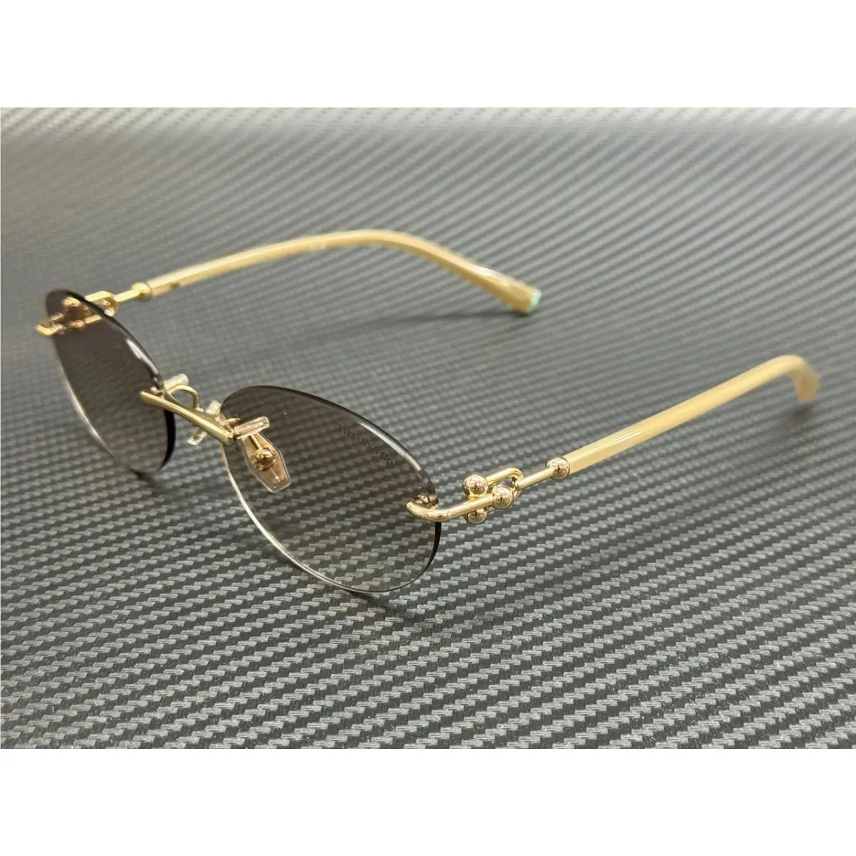 Tiffany TF3104D 617811 Pale Gold Grey Gradient Women`s 56 mm Sunglasses